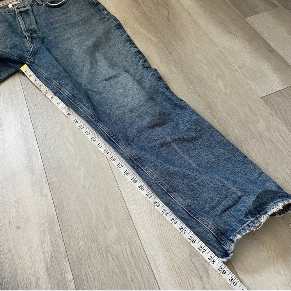 Agolde Vintage Blue Straight Jeans - Picture 4 of 6
